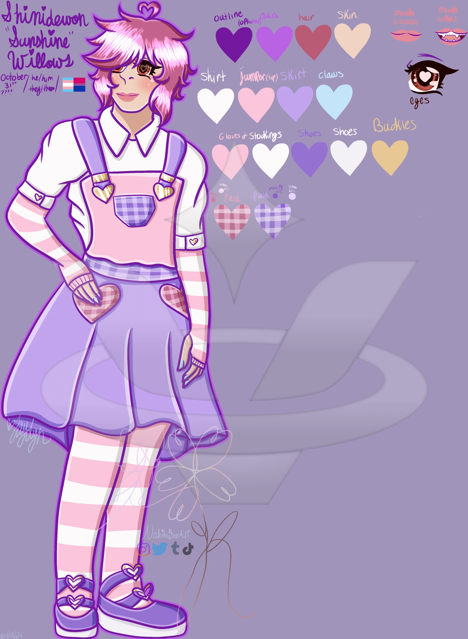 Shinidewon "Sunshine" Willows character artwork
