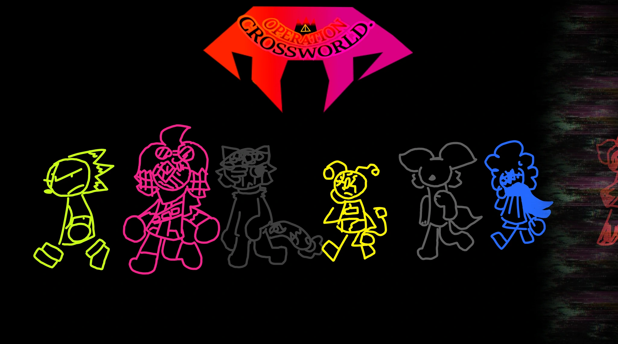 operation:crossworld. [Collab world] character artwork