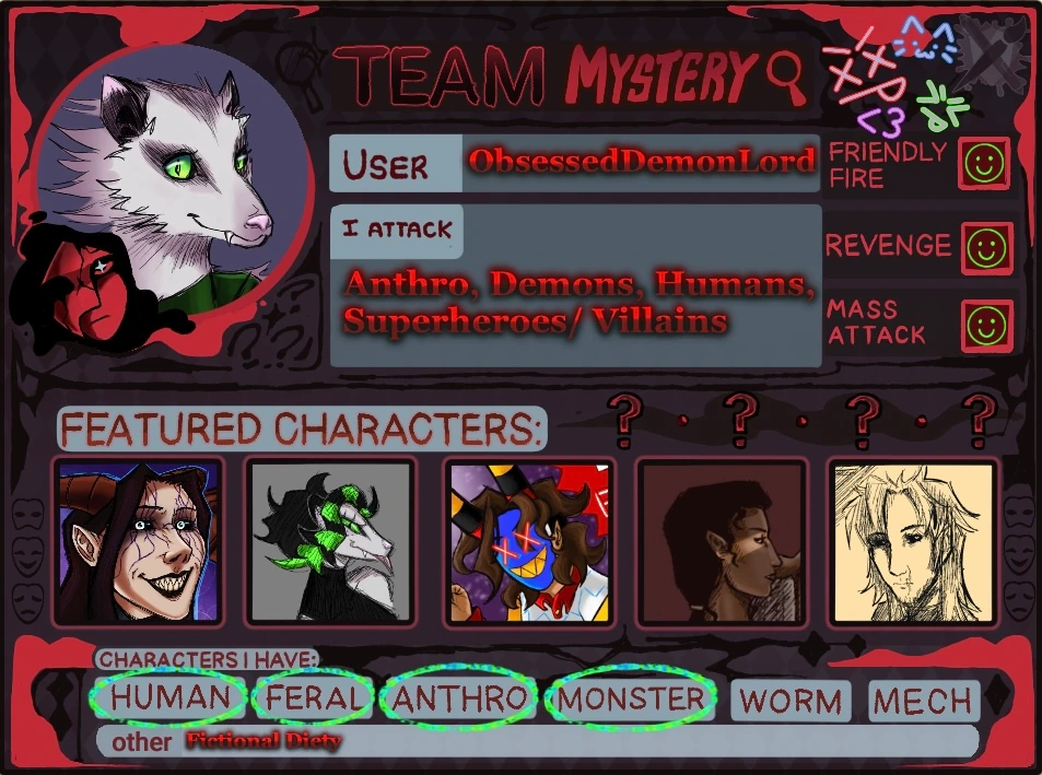 Artfight 2026 character artwork