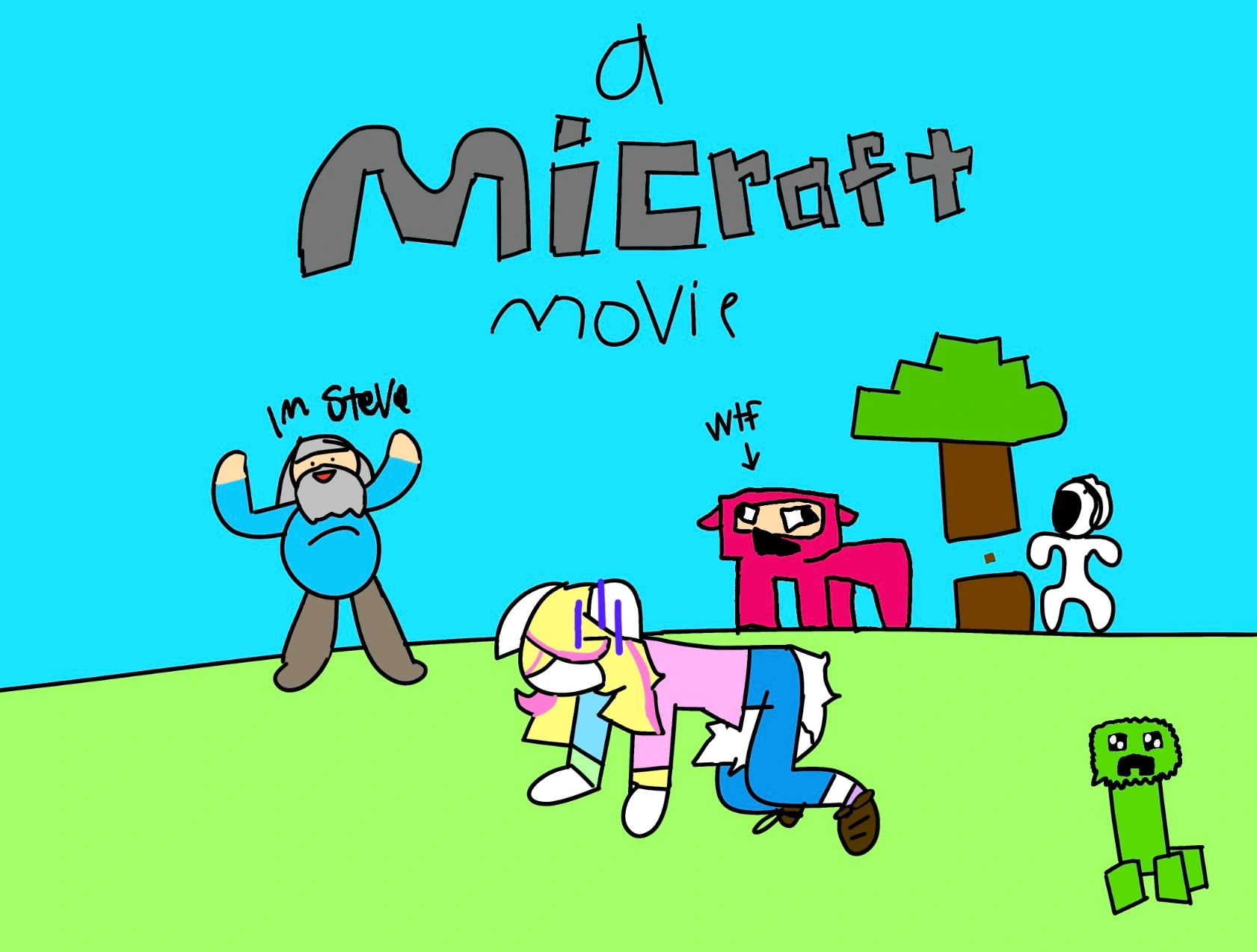MINECRAFT MOVIE character artwork