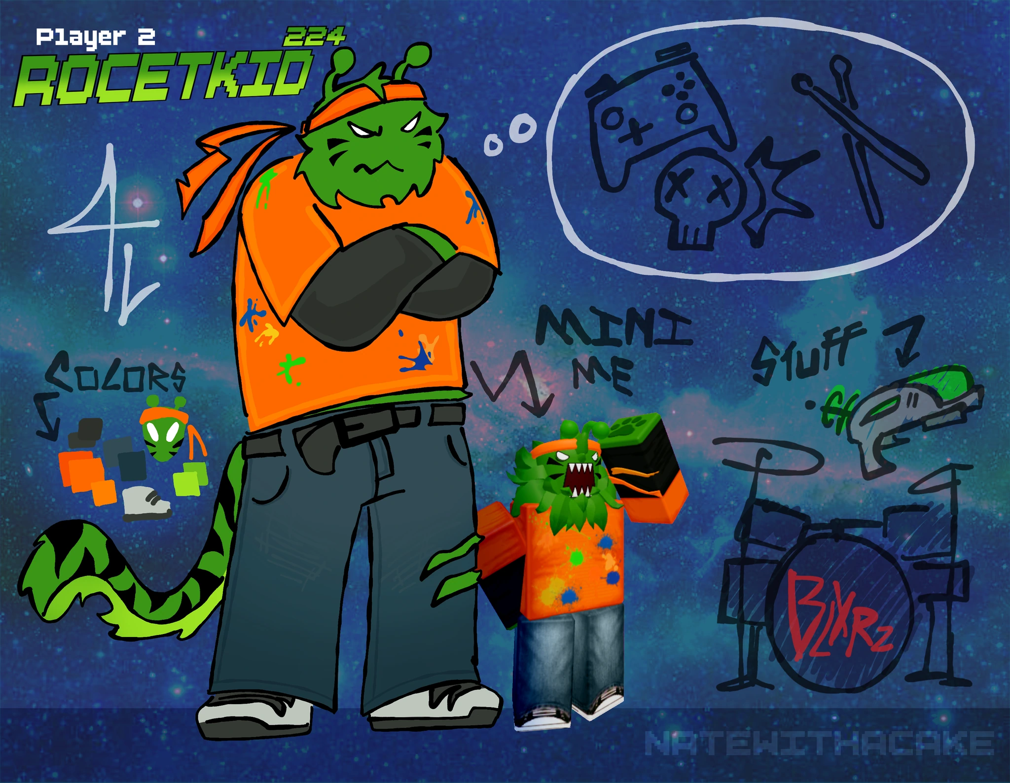 Rocetkid224 character artwork