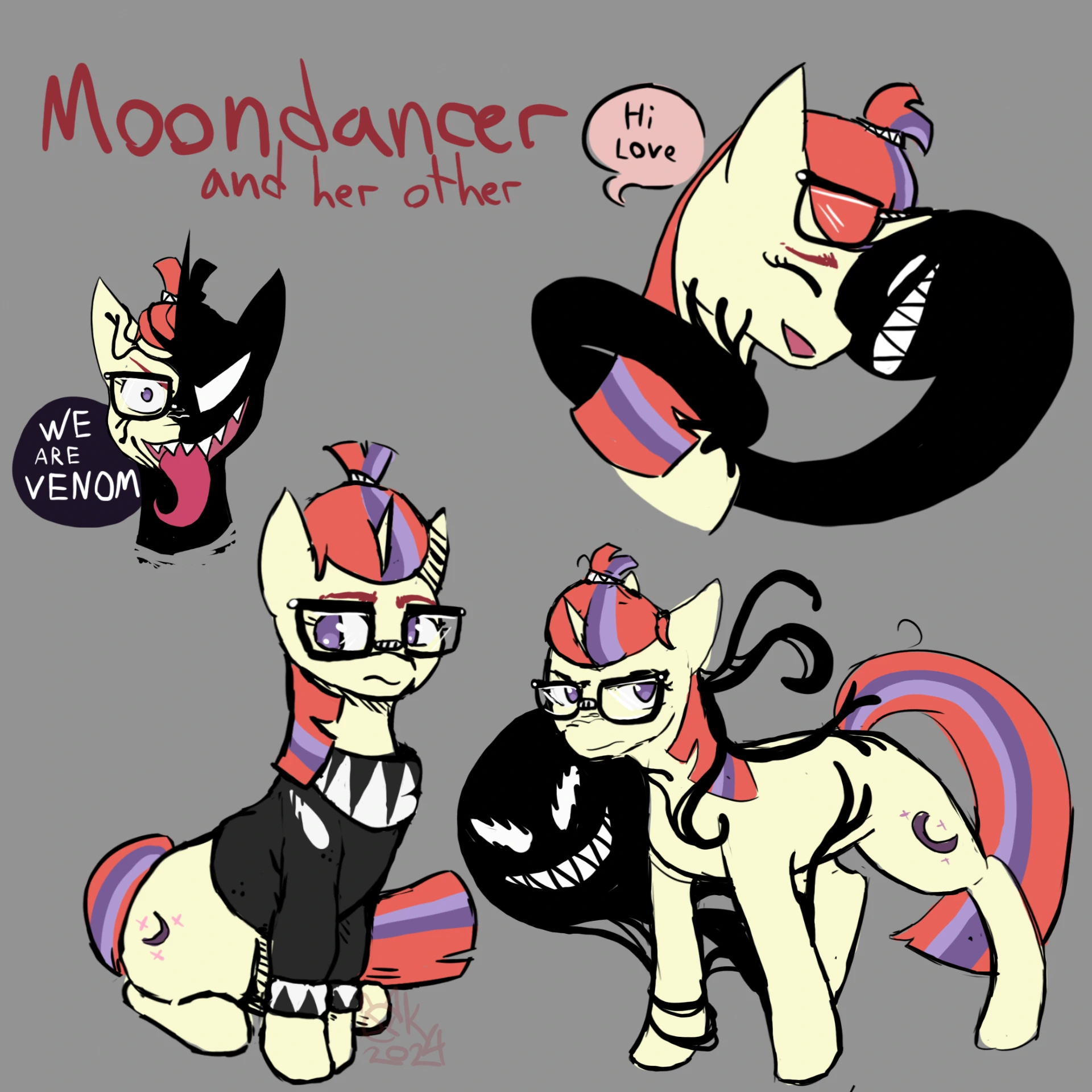 Venom!Moondancer(MLS AU) character artwork
