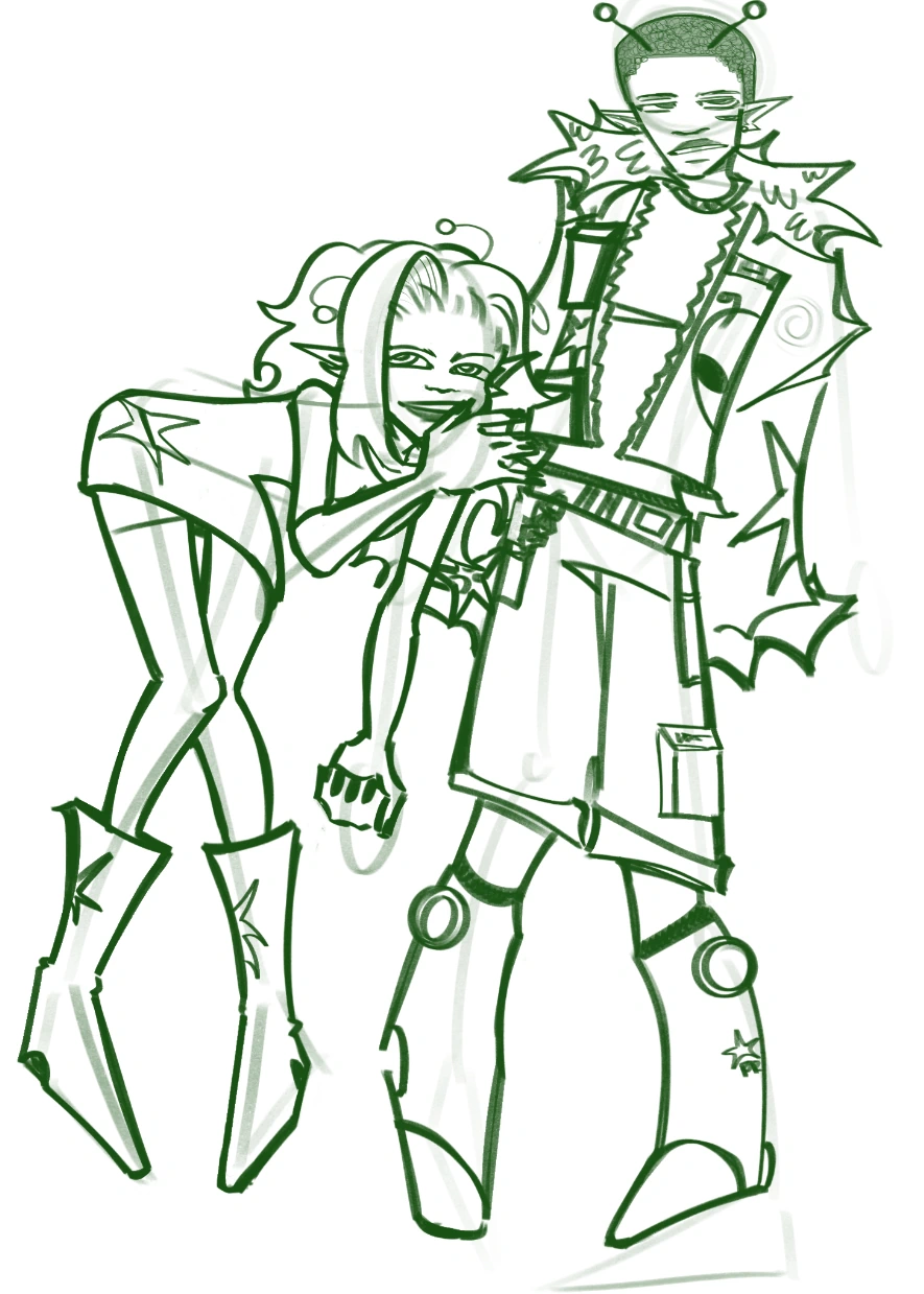 aliens. character artwork