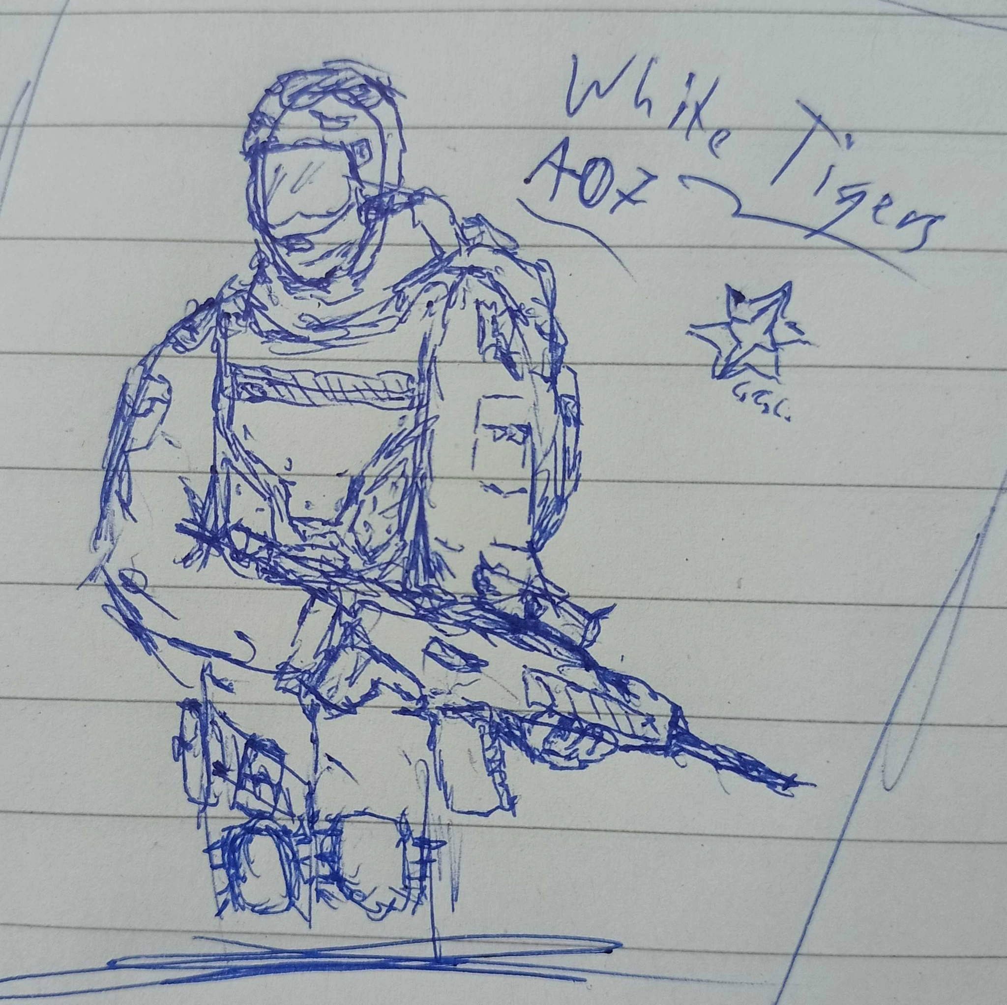 A-O 7 | "White Tigers" character artwork