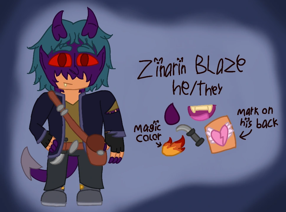 Zinarin Blaze character artwork
