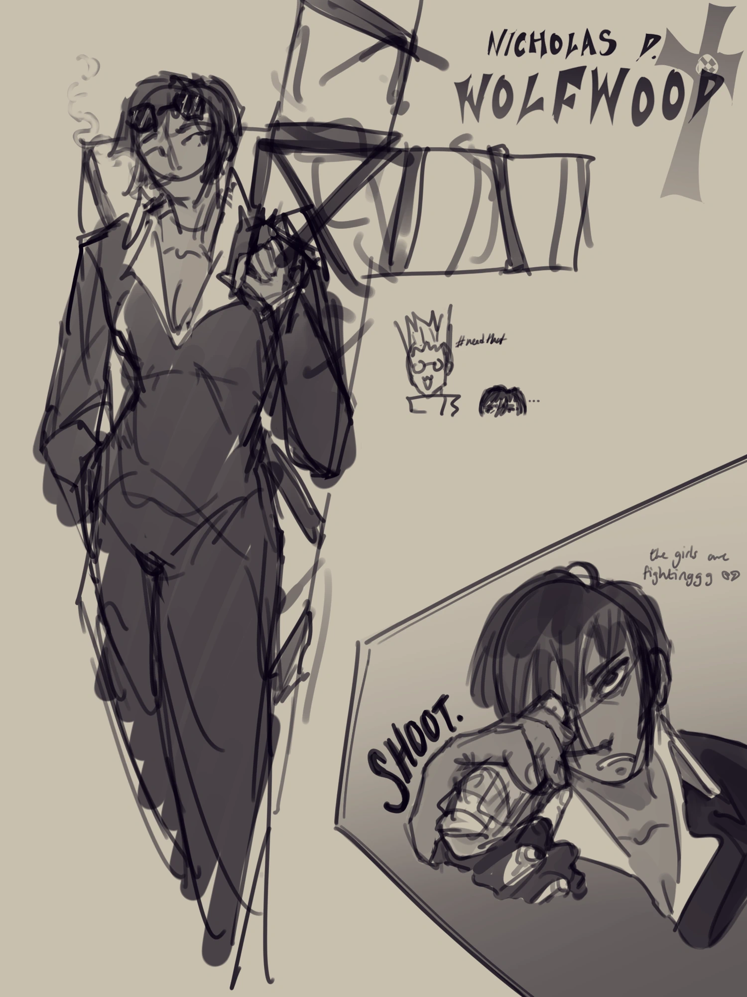 The occasional fanart character artwork
