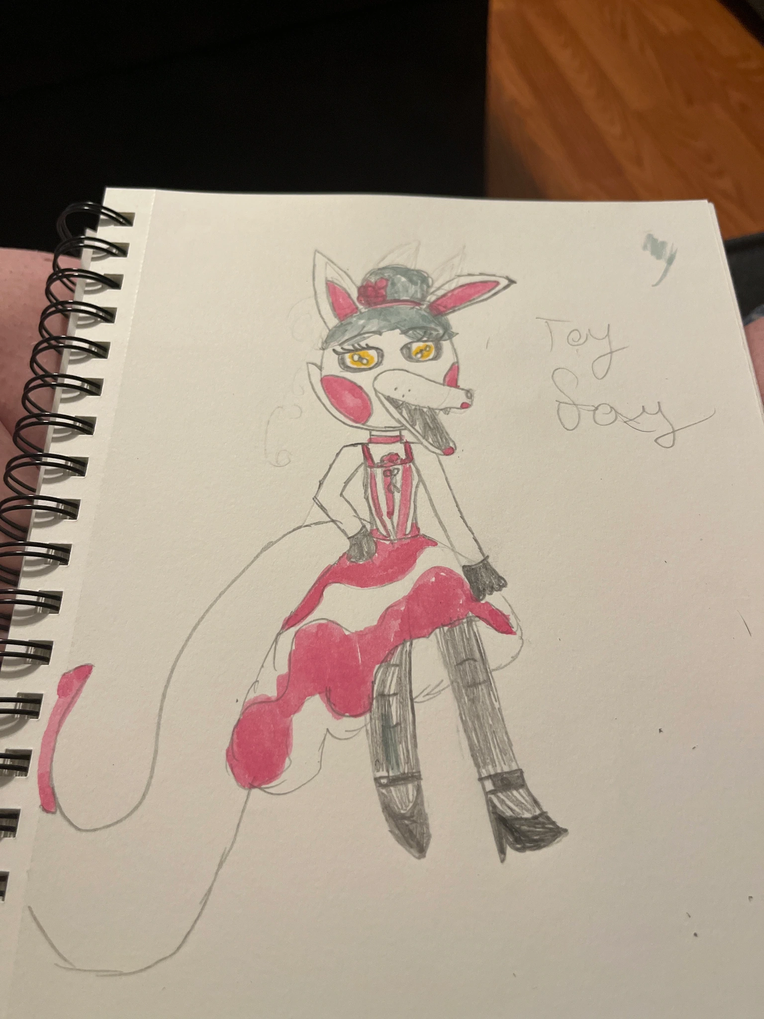 Toy Foxy/Foxette character artwork