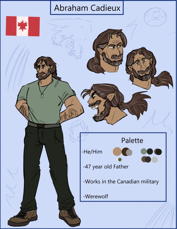 Abraham Cadieux character artwork