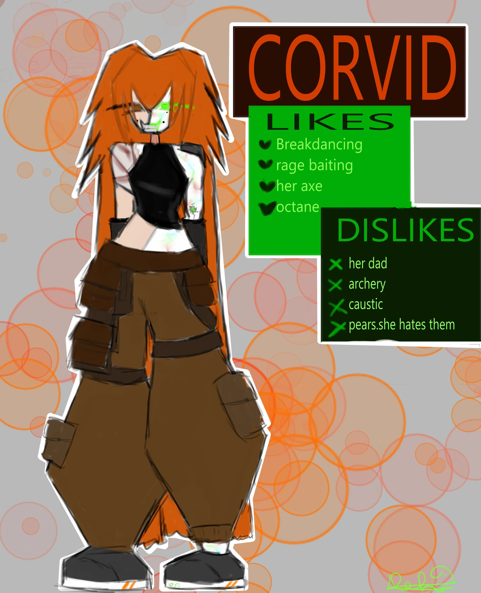 CORVID character artwork