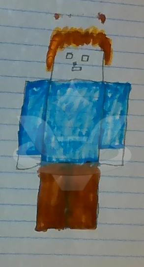 Minecraftified friend character artwork