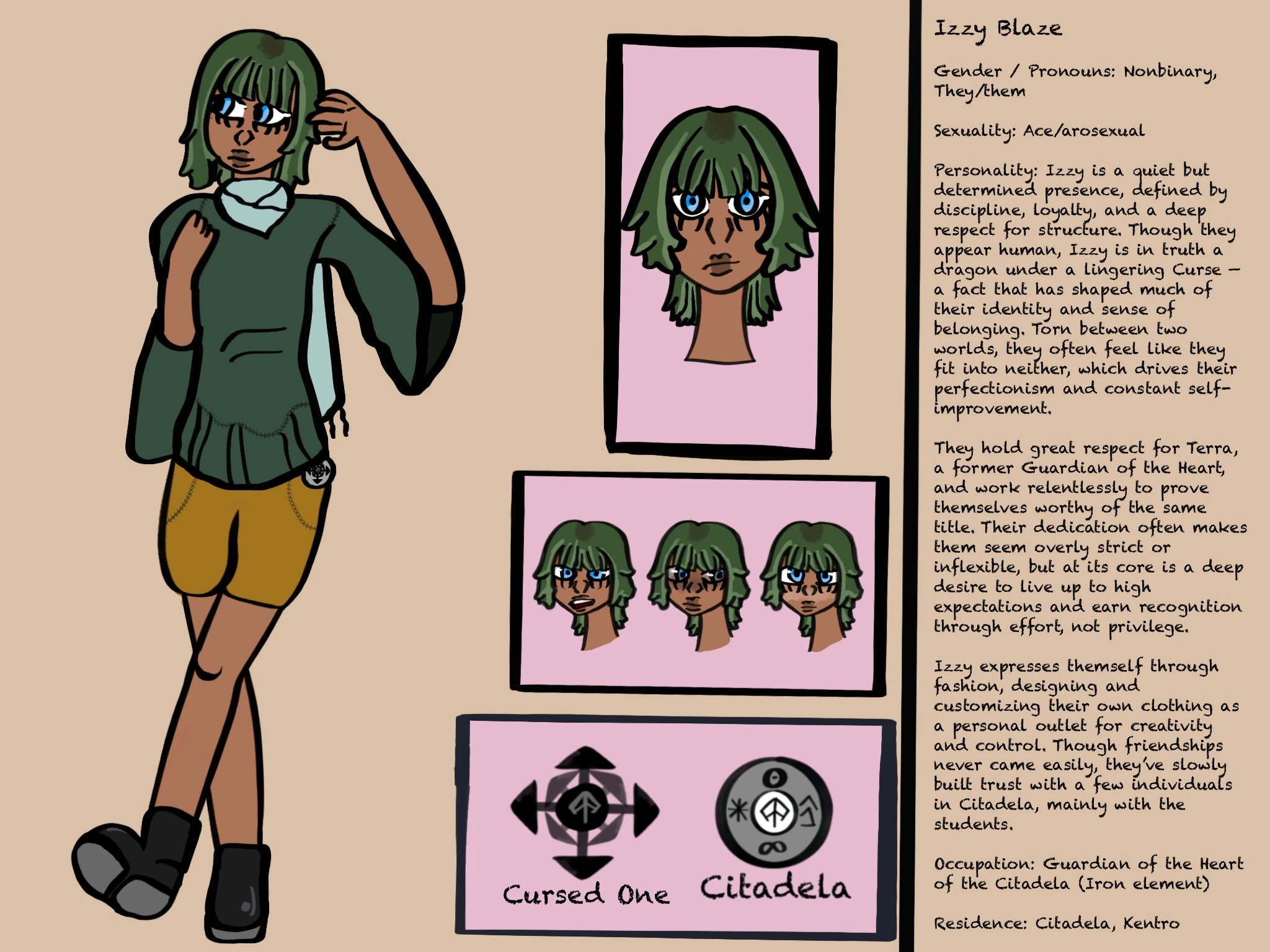 Izzy Blaze character artwork