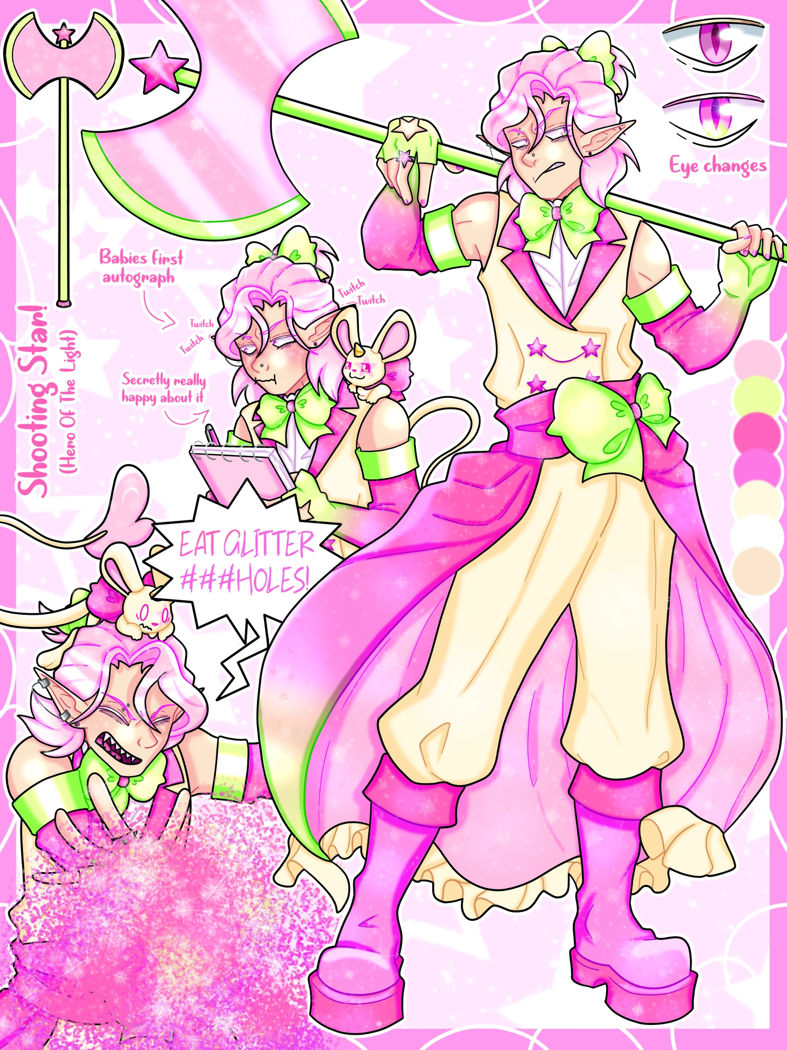 ✨️Shooting Star hero of the light✨️(Ash) character artwork