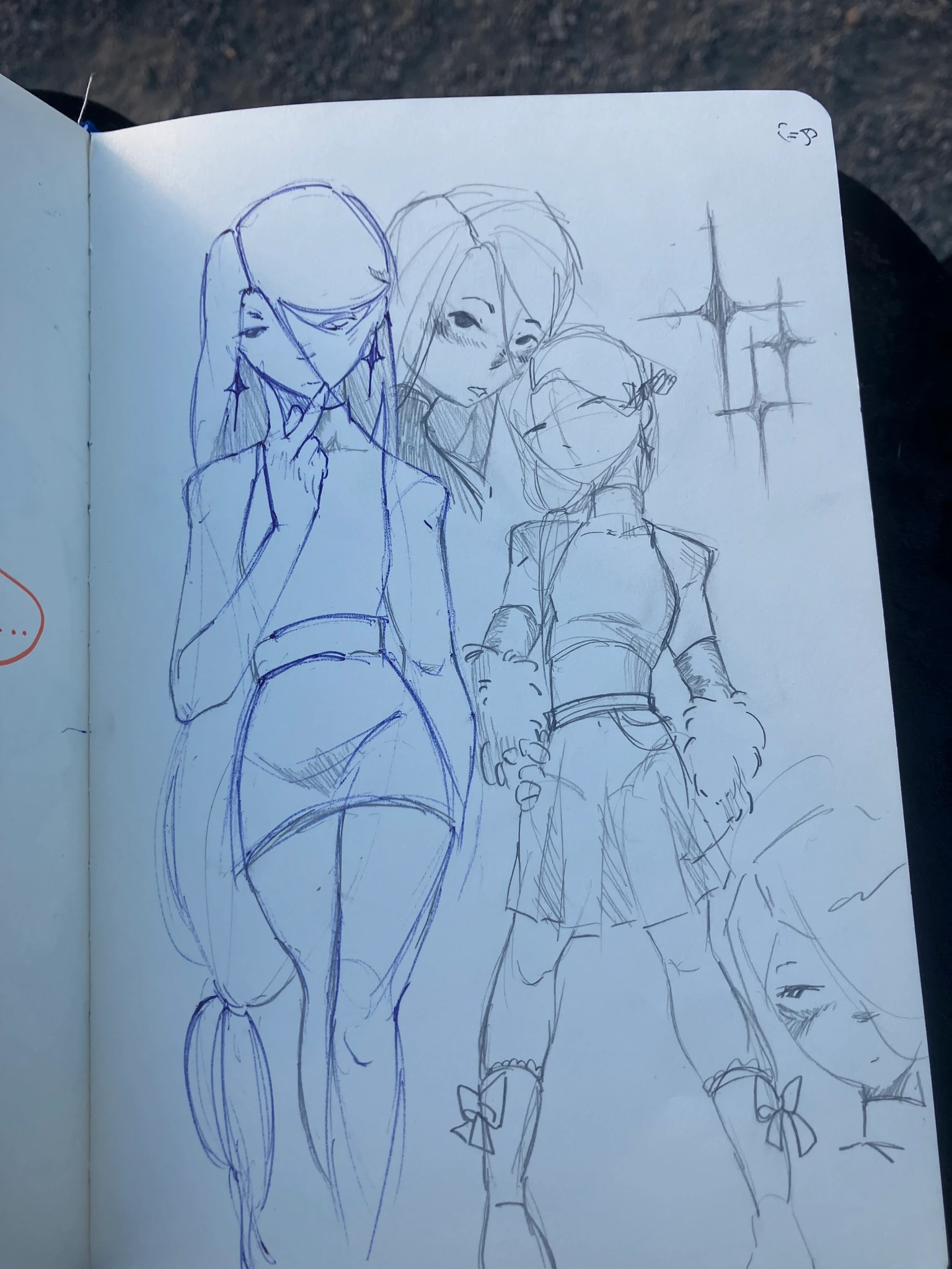 Sketch book sketches character artwork