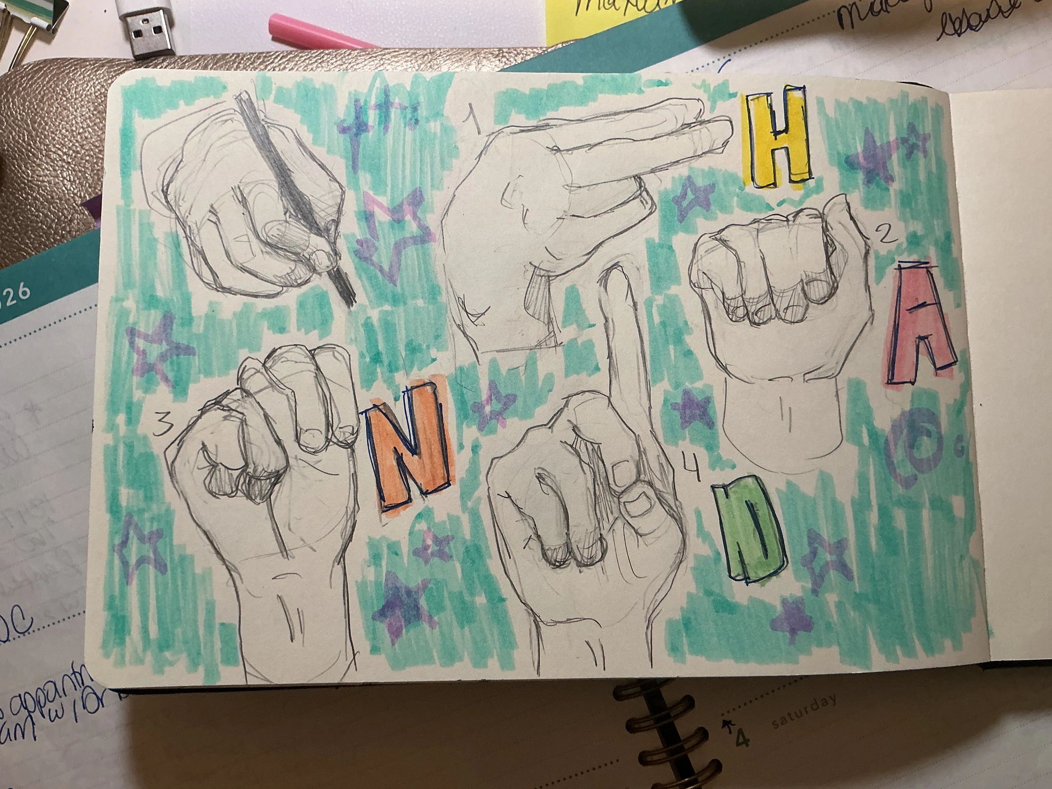 Traditional character artwork