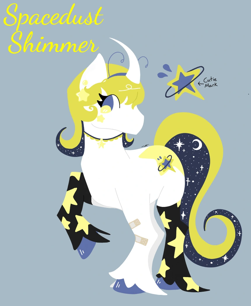 Spacedust Shimmer character artwork