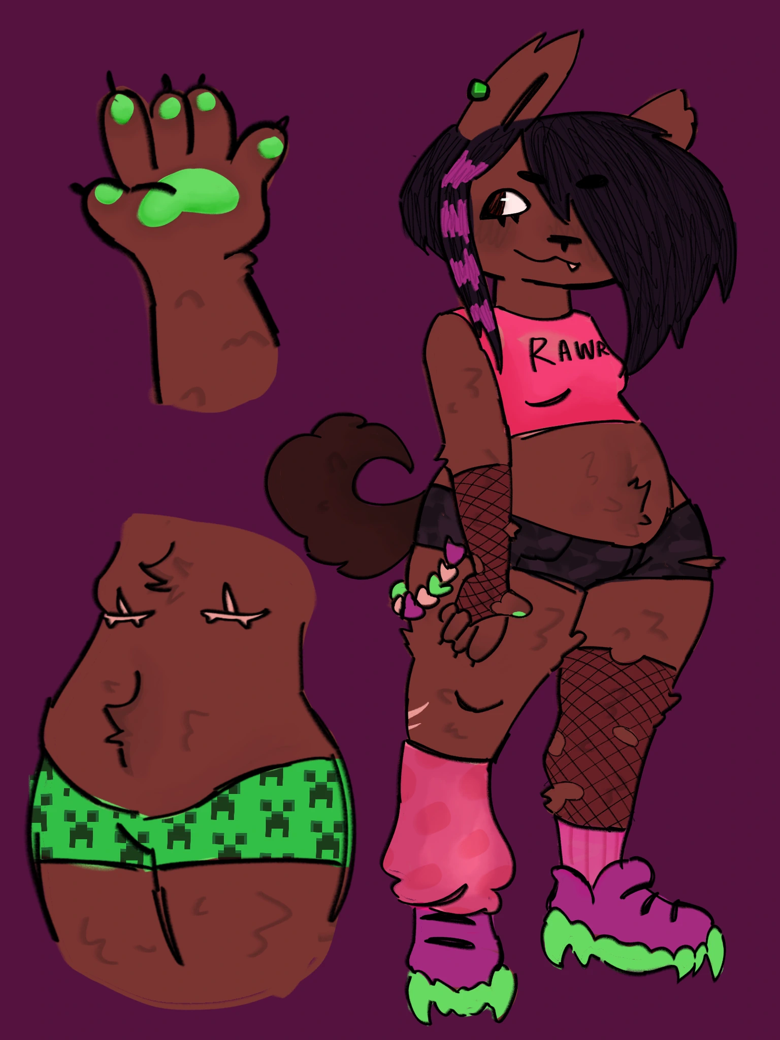 Werewolf character artwork