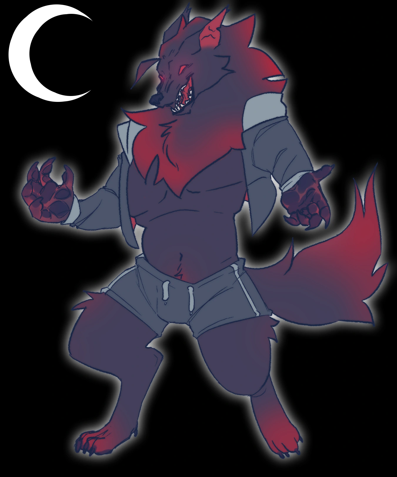 Werewolf character artwork