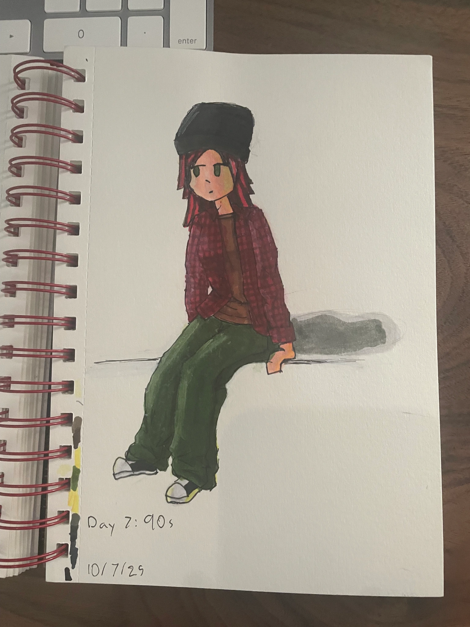 grunge girly character artwork