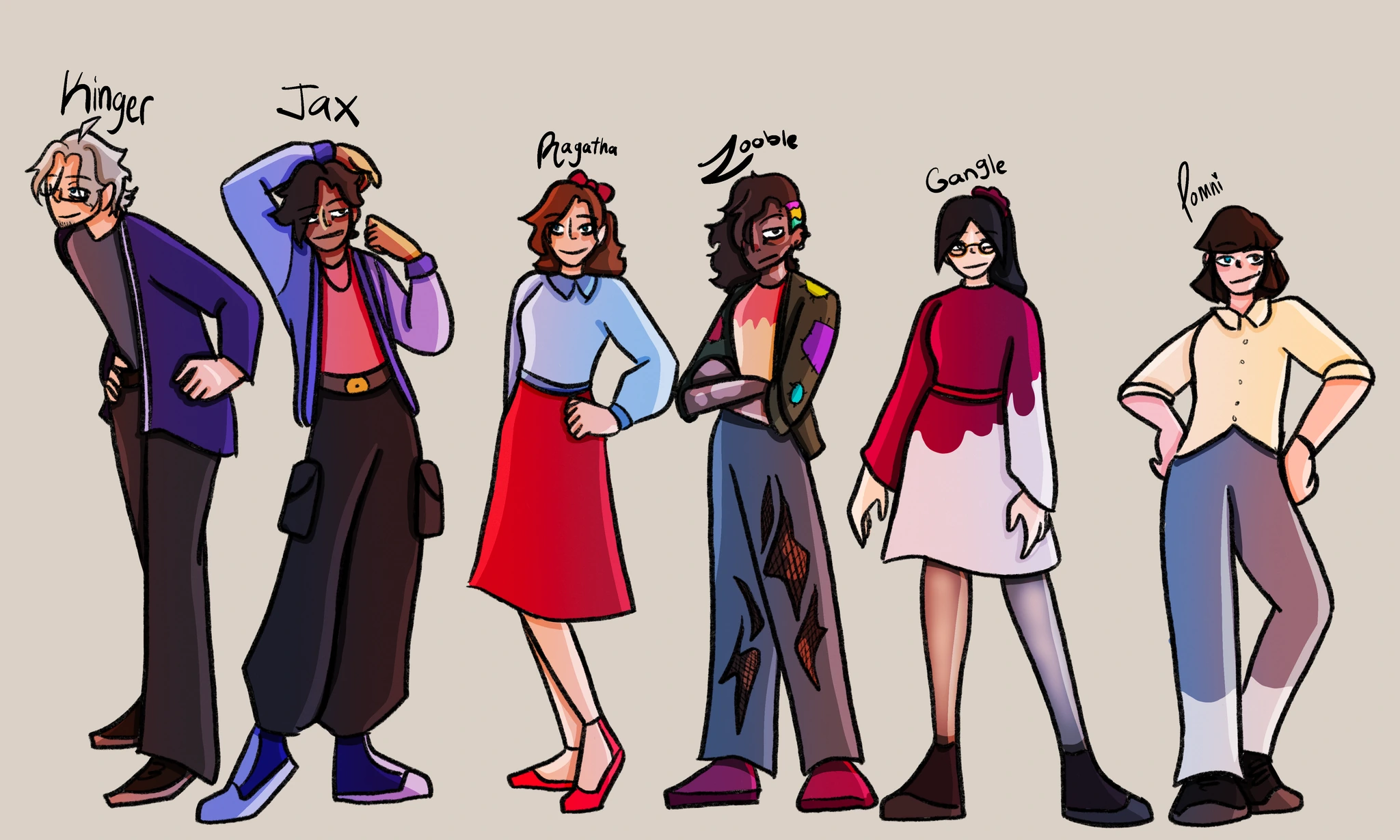Humans character artwork