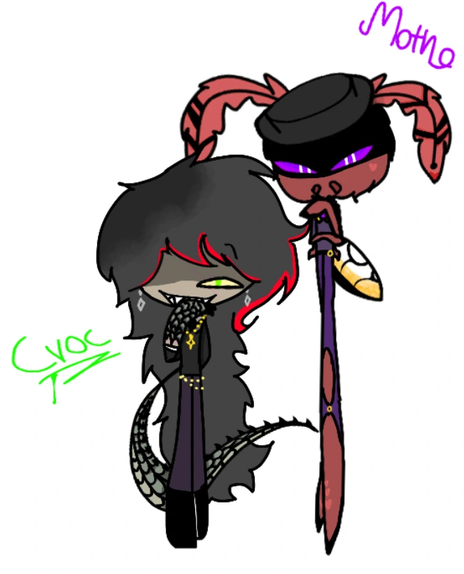 •~{🐊Croc and Motho🐜}~• character artwork