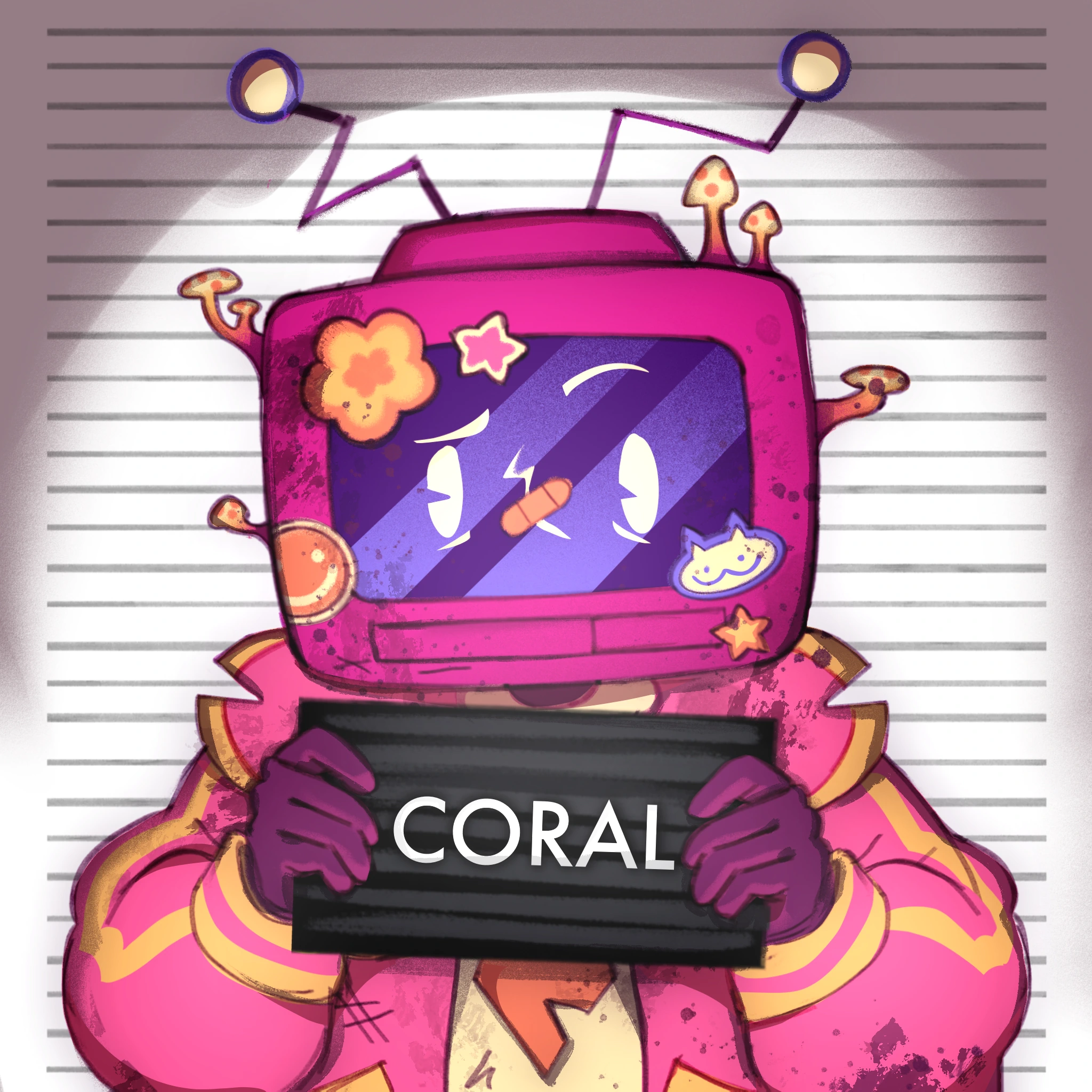 Coral character artwork