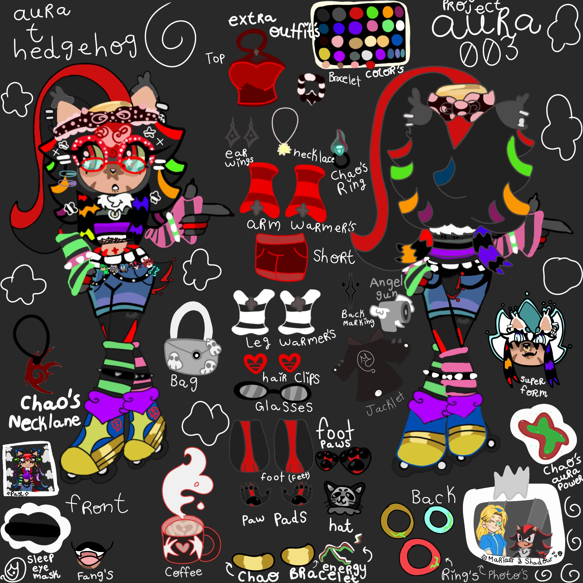 Aura the Hedgehog character artwork