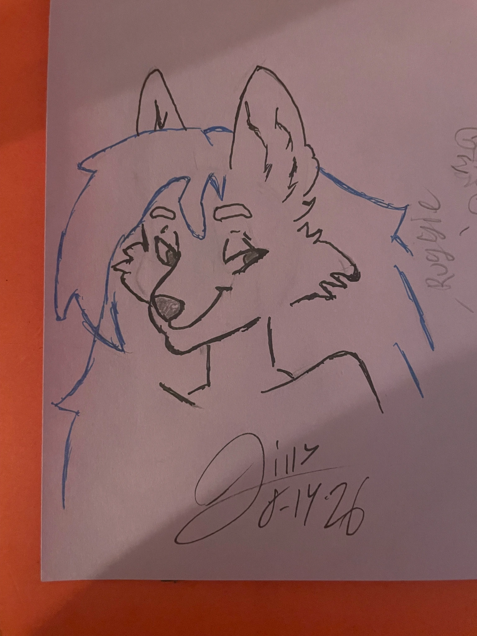 Furry character artwork