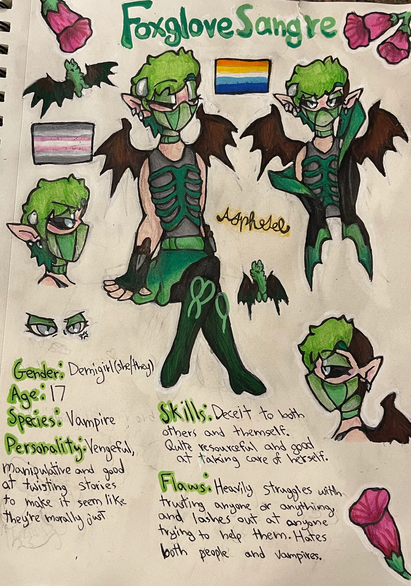Foxglove (Fox) Sangre character artwork
