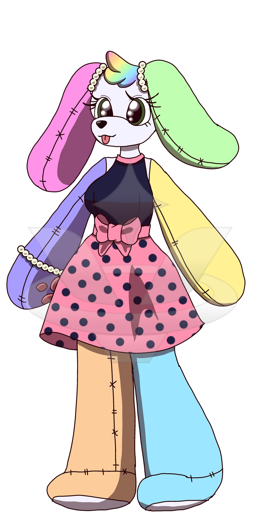 Funny the Rainbow Puppy Doll character artwork