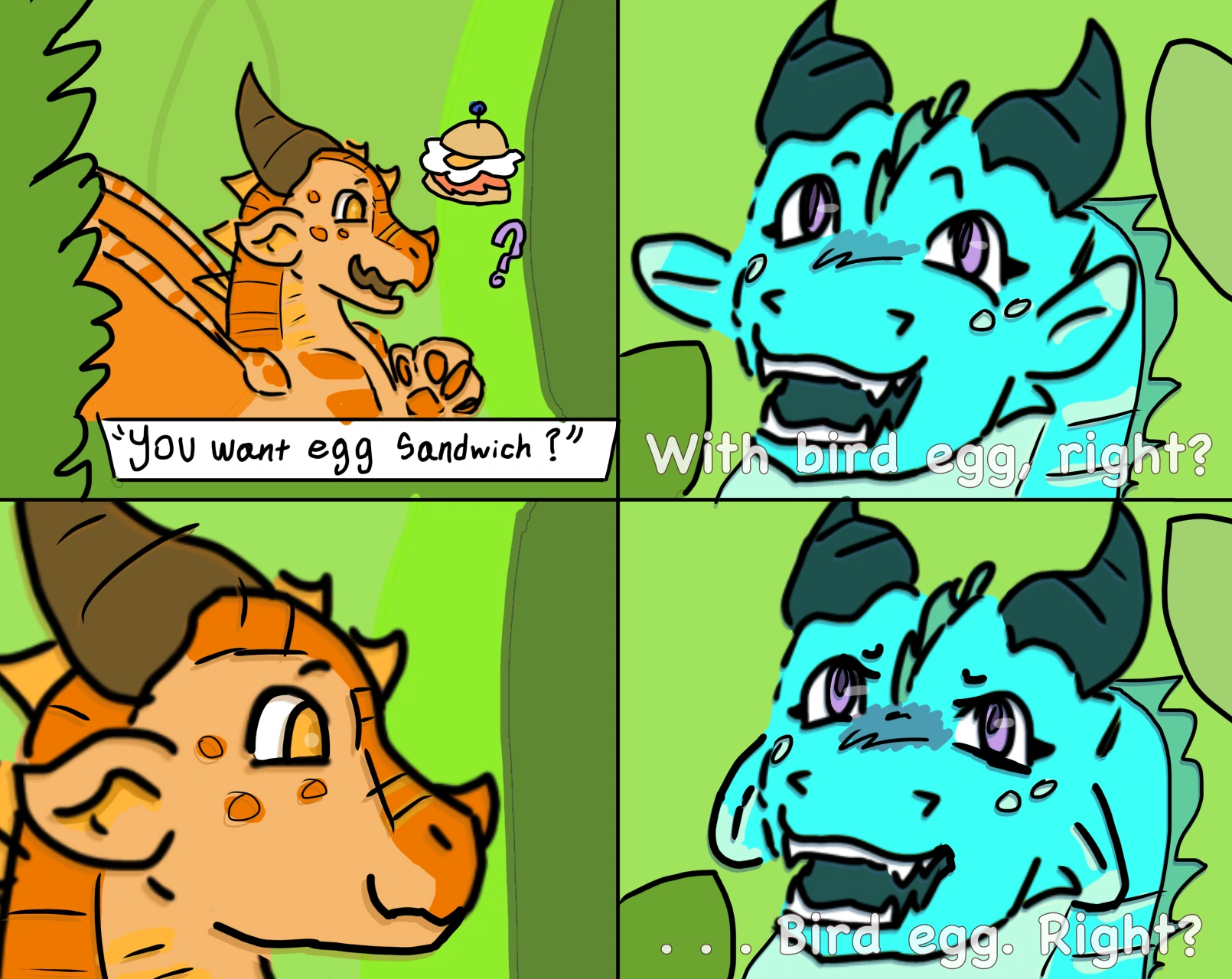 DRAGONS! DRAGONS! DRAGONS! character artwork