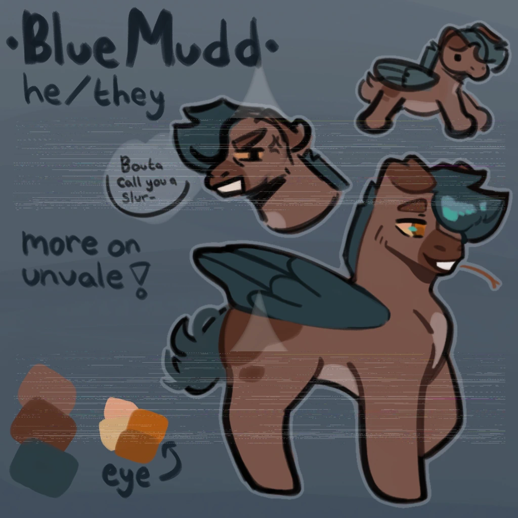 Blue Mudd character artwork