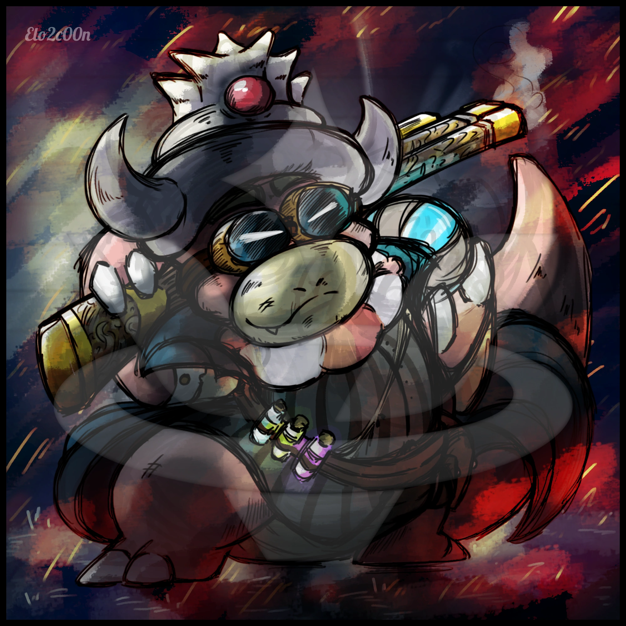 Smoke, the Slowking Artificer character artwork