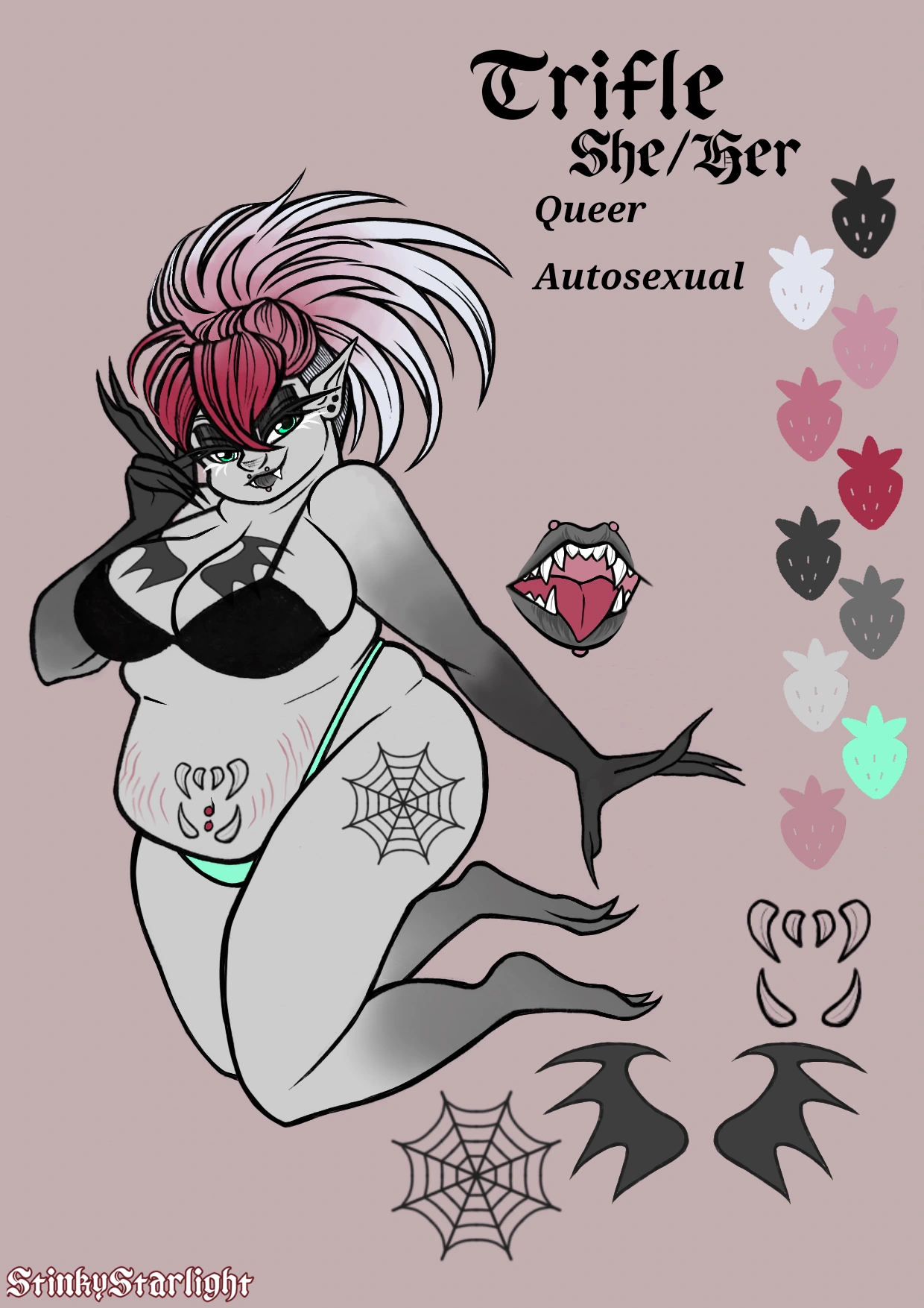 🍓 Τ𝖱𝖨𝖥𝖫𝖤 🍓 character artwork