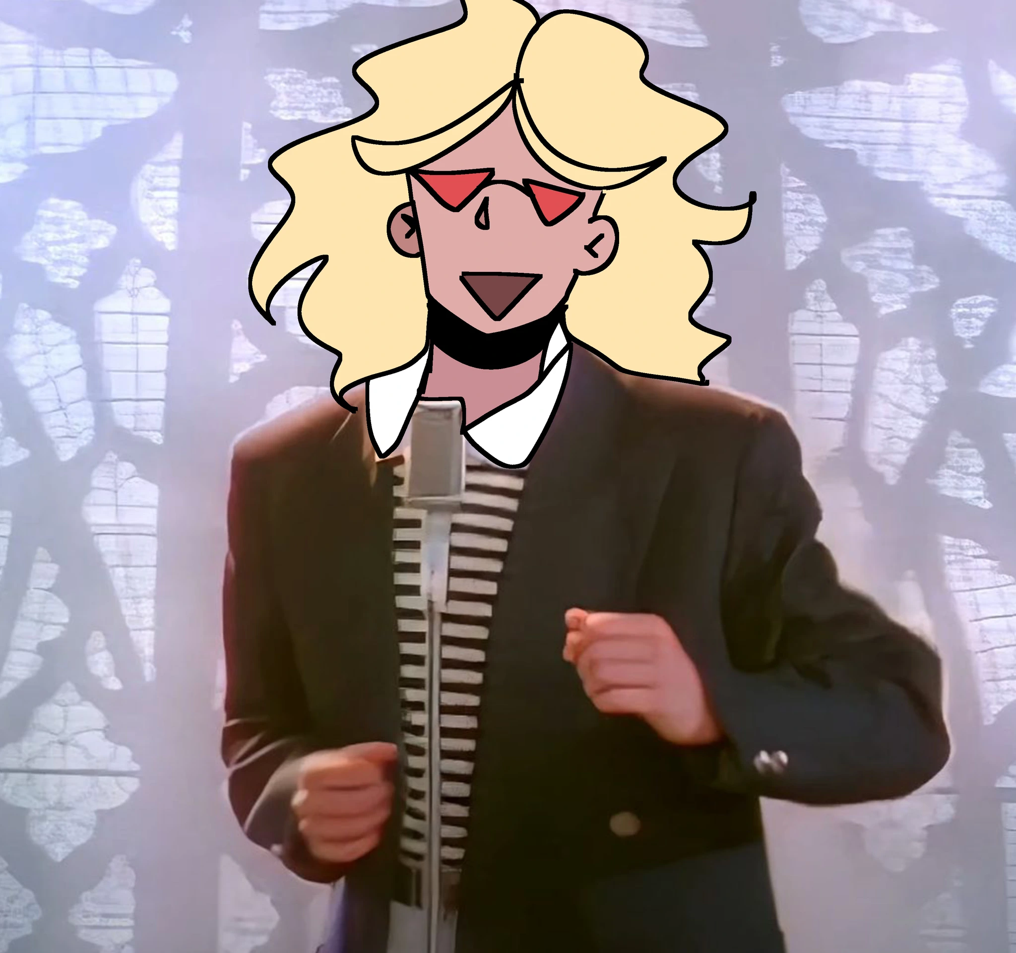 get rickrolled character artwork