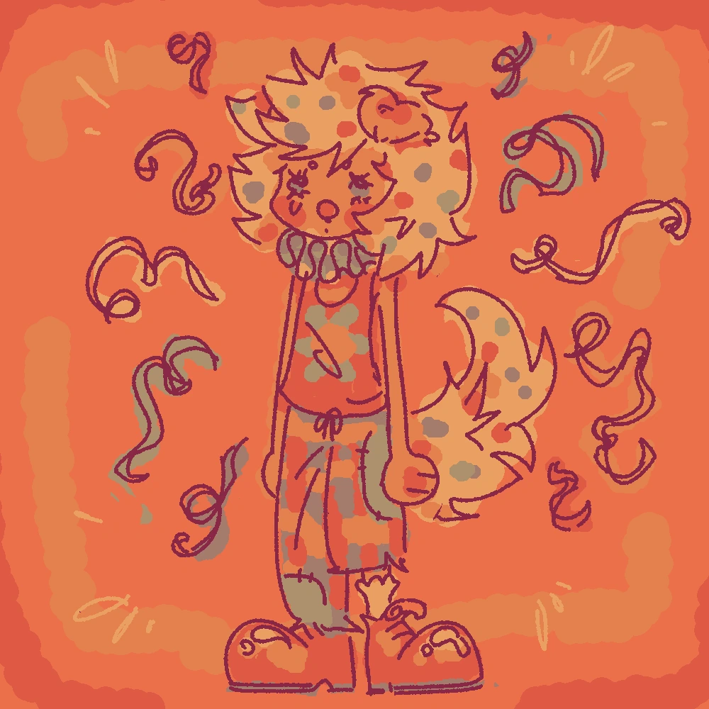 Clown puppo :o) character artwork