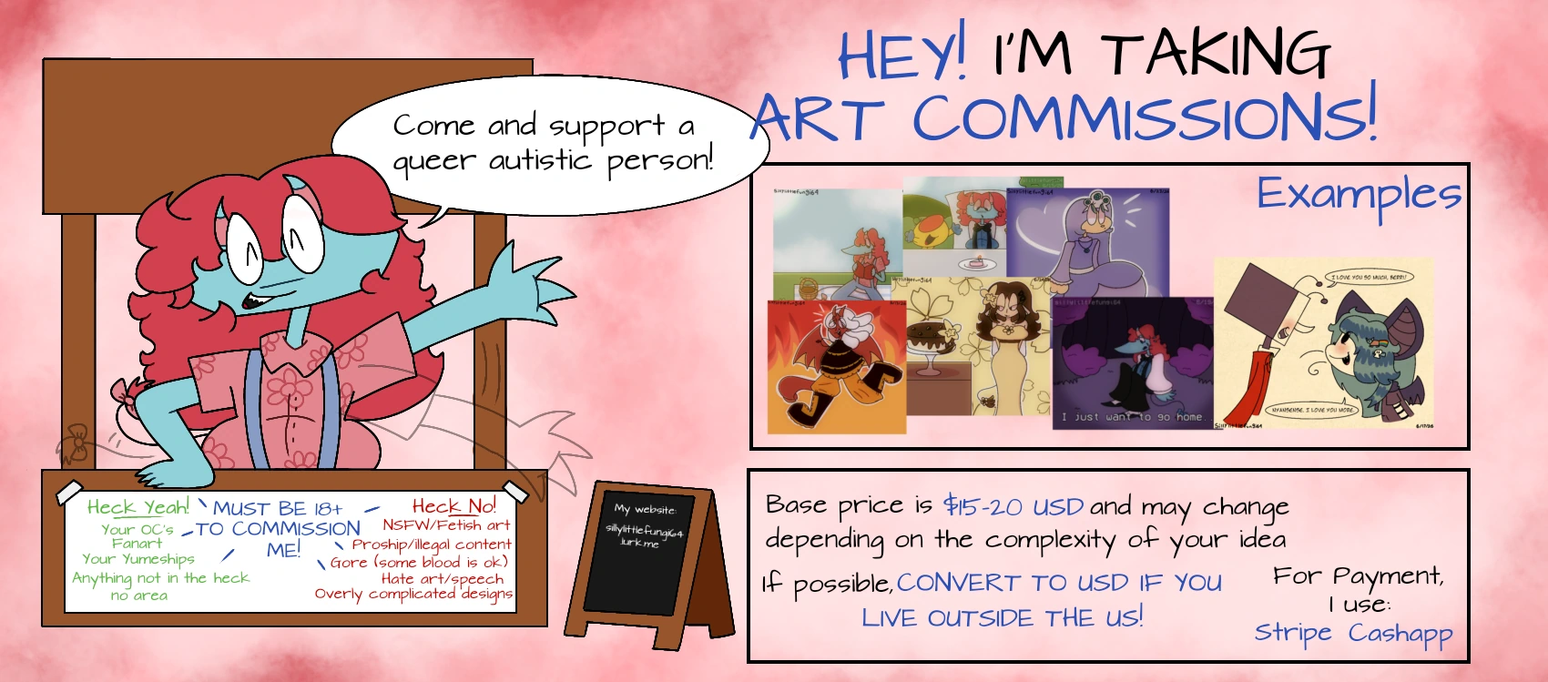 (OPEN 0/5) ART COMMISSIONS!! (READ TOS BEFORE INTERACTING) character artwork