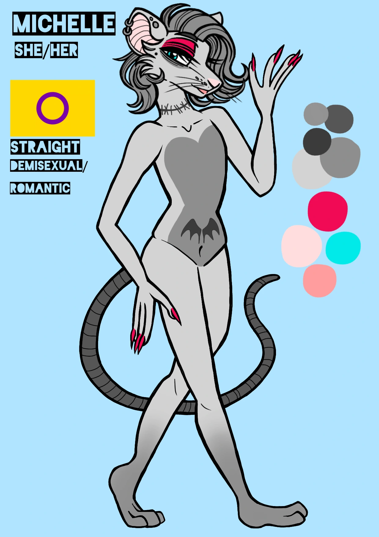 🍷 𝖬𝖨𝖢𝖧𝖤𝖫𝖫𝖤 🍷 character artwork