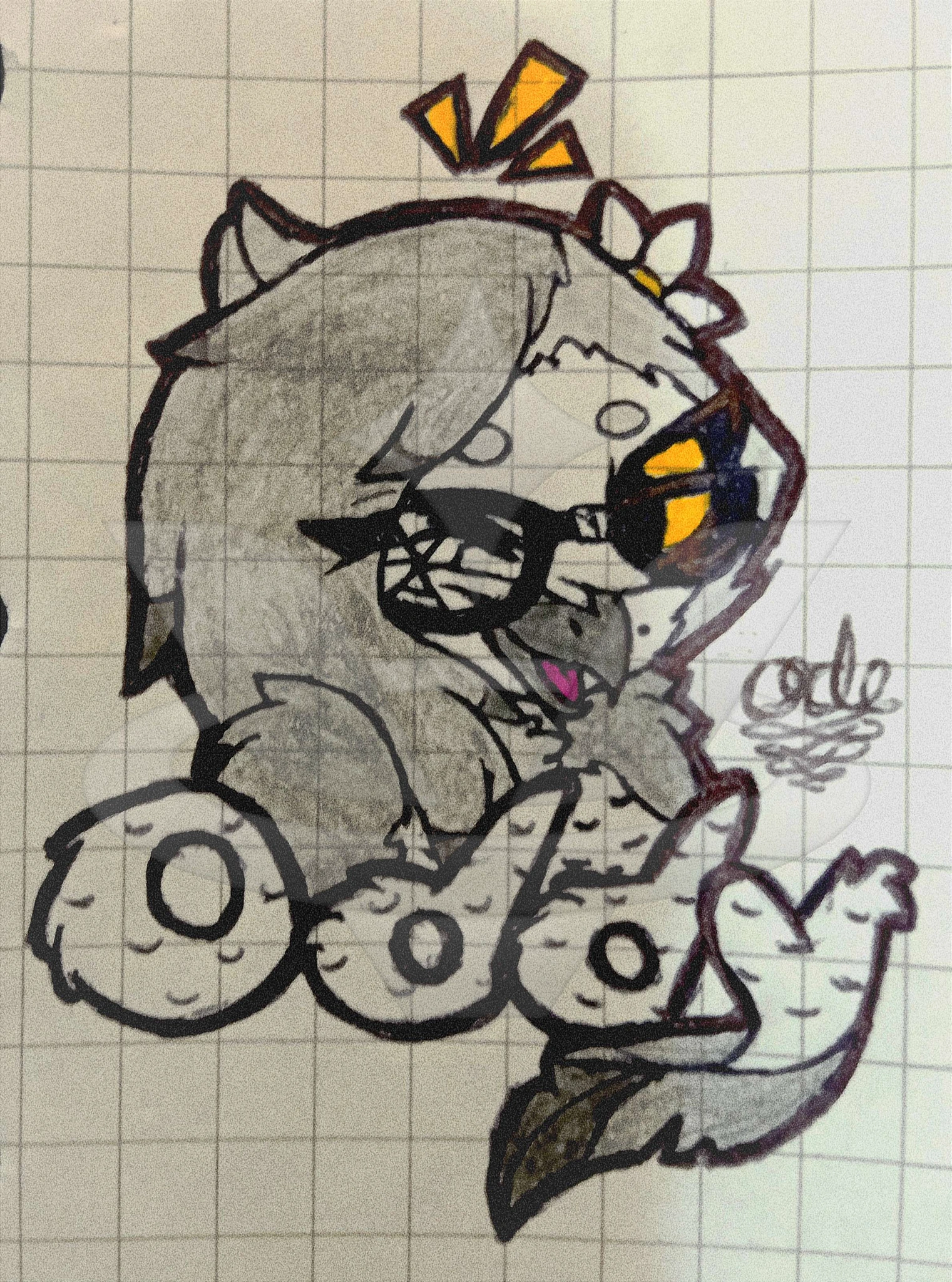 Oddy character artwork