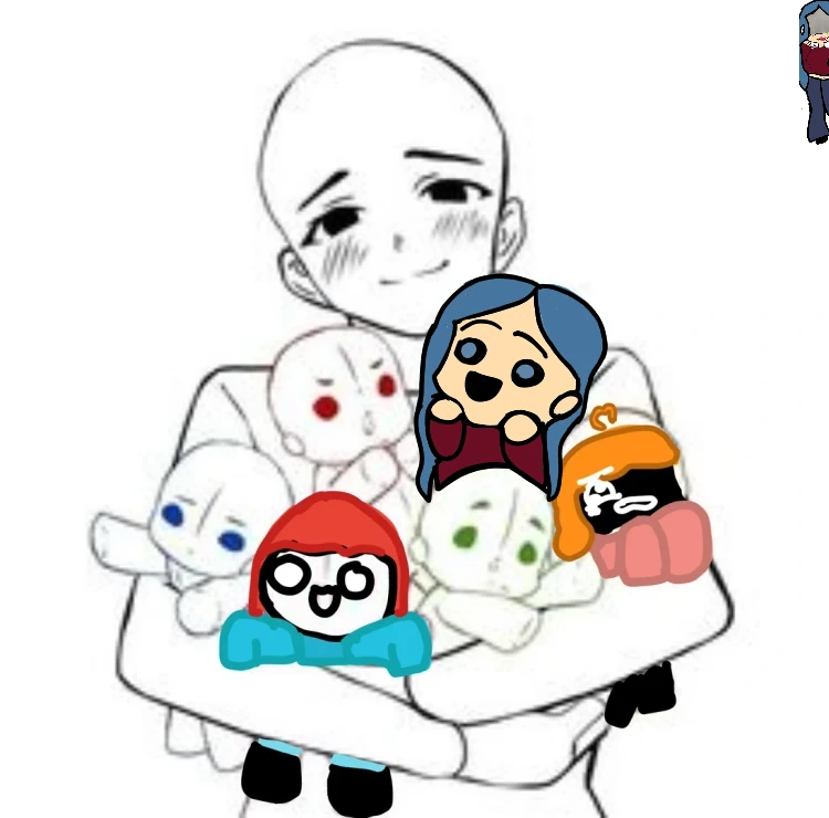 Ahkuria with her friends! @DreamCoreGirly character artwork