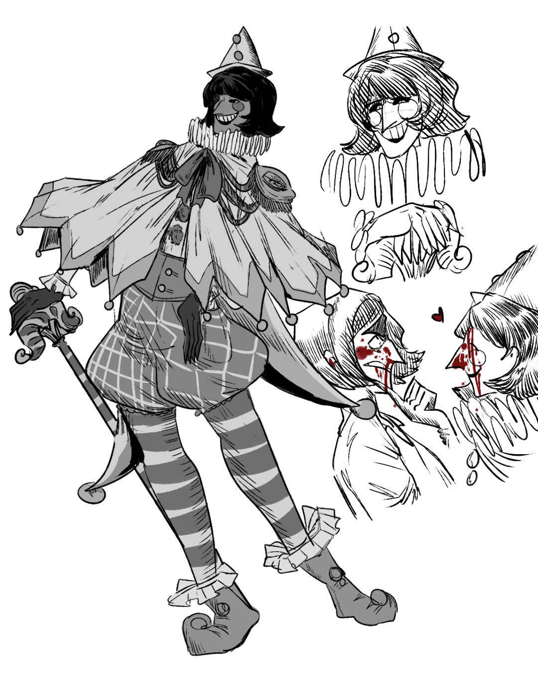 Gay Clown character artwork