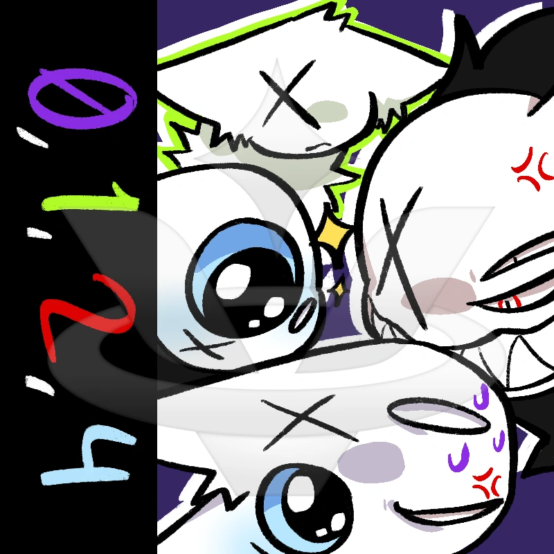 0, 1, 2, 4 (sonas) character artwork