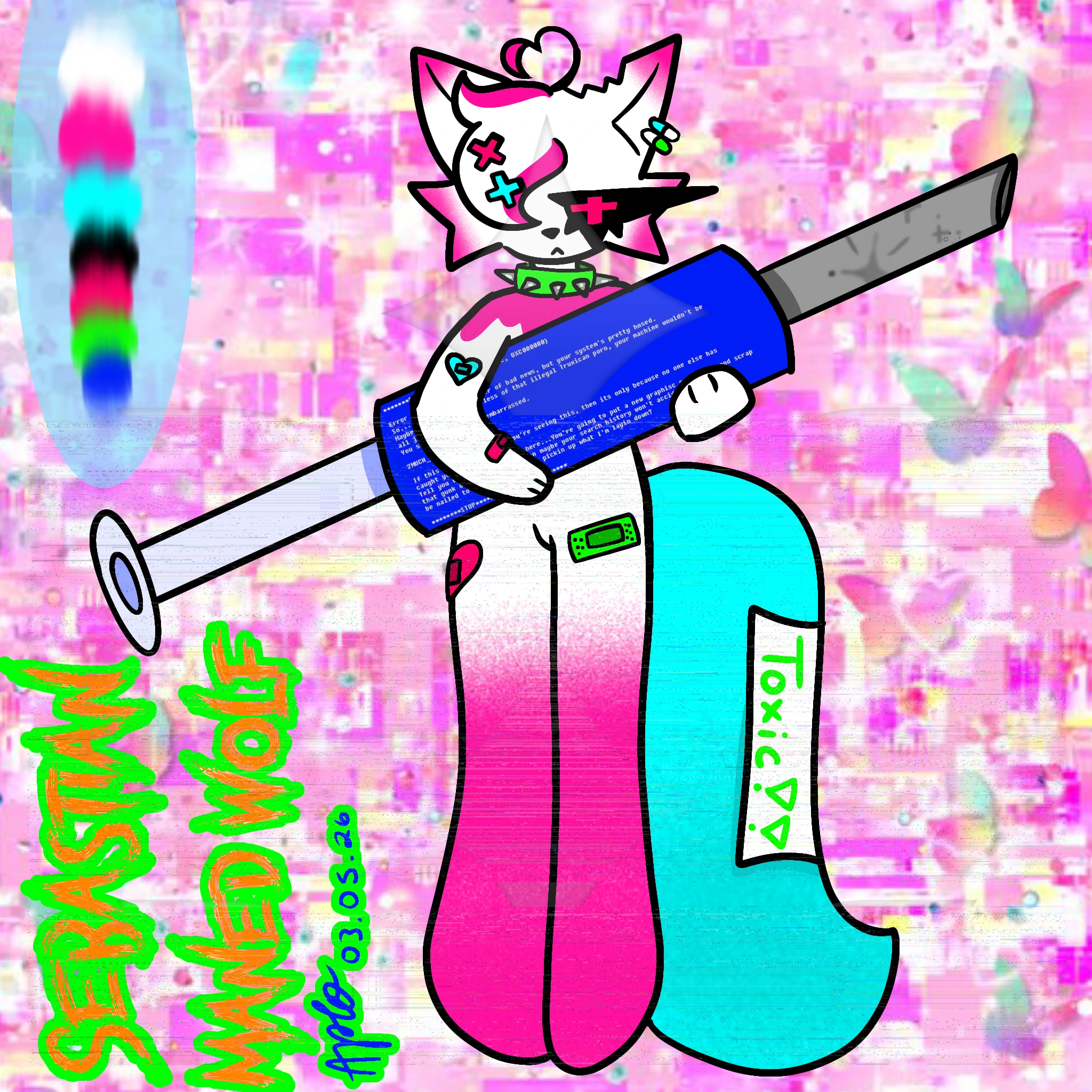 Sebastian "Wolfie" Wolf character artwork