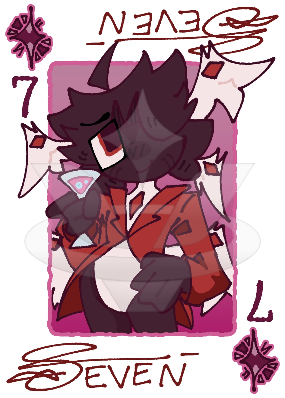 Seven character artwork
