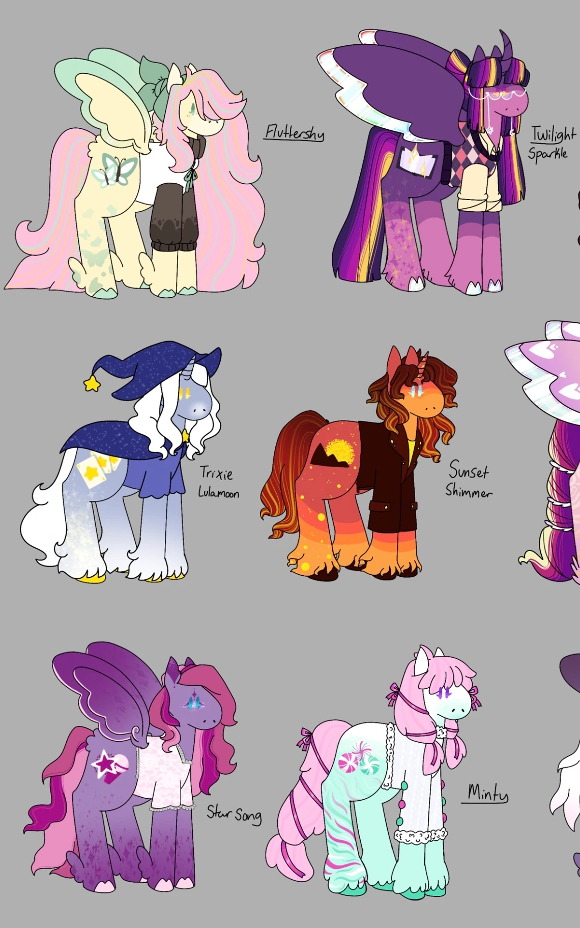 Mlp Redesigns! character artwork