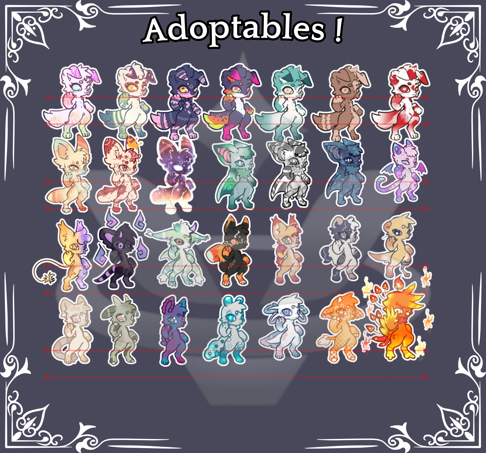 Adoptables 10$  character artwork