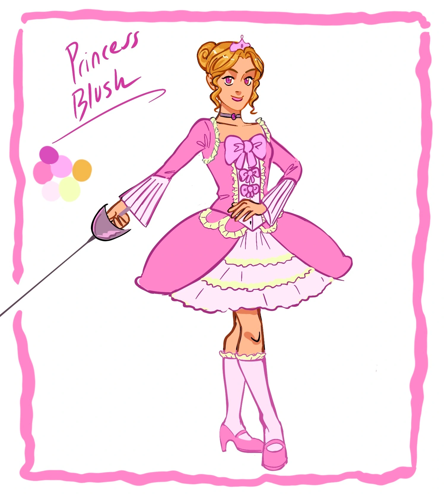 Princess Blush (Rainbow princess) character artwork