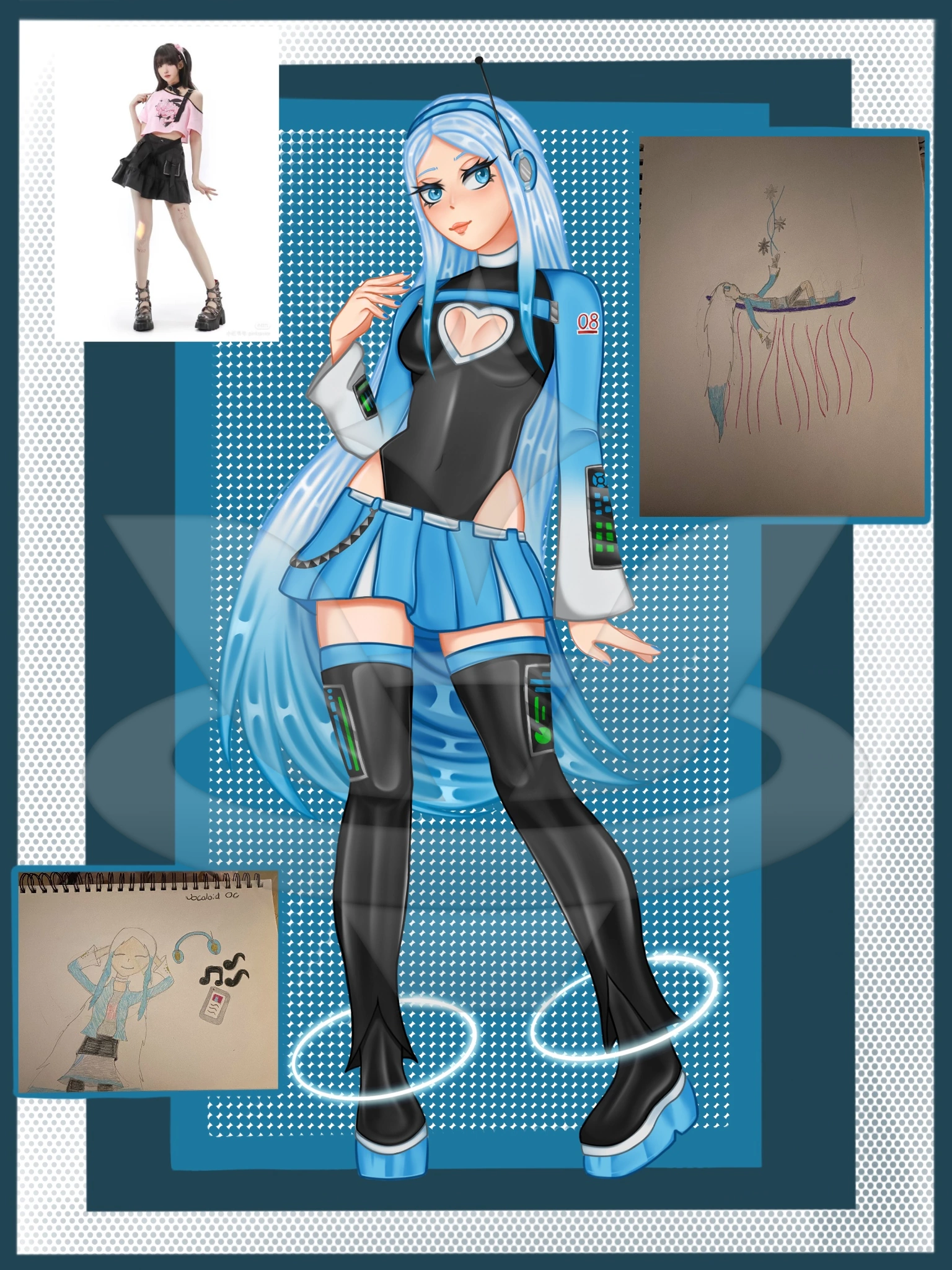 Vocaloid OC character artwork