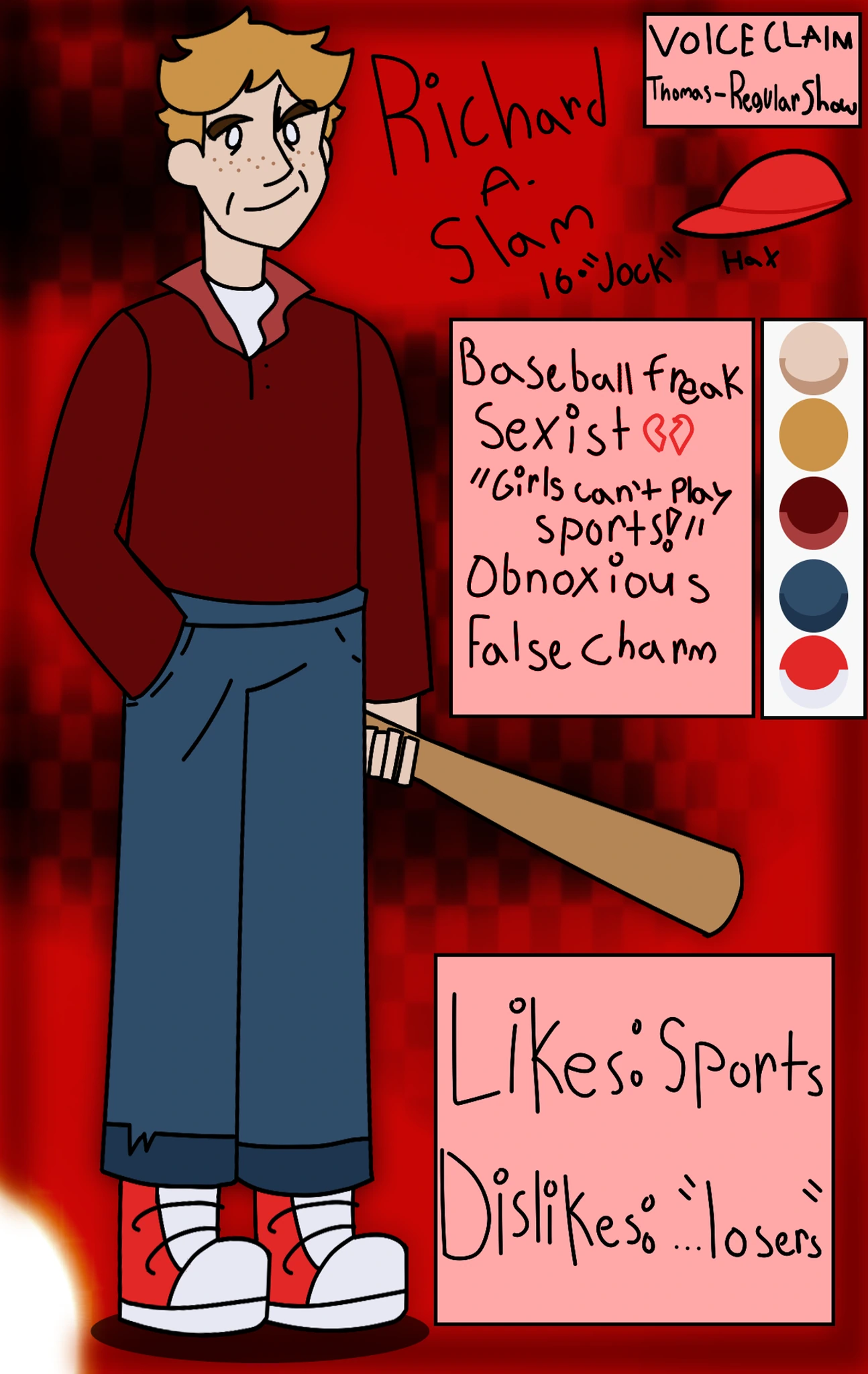 + Richard A. Slam + - WTE OC character artwork