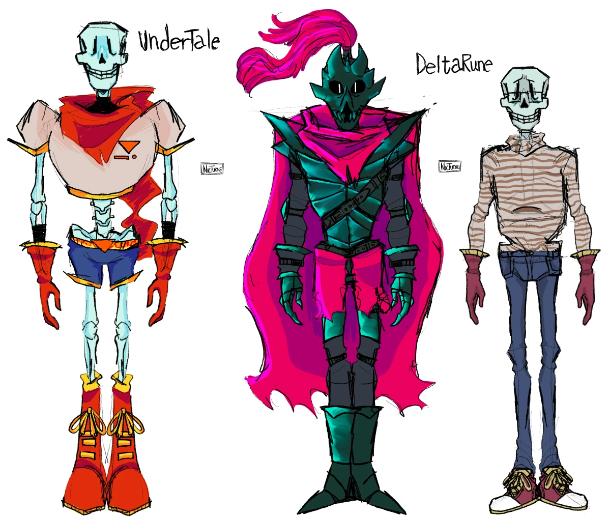 Papyrus character reference character artwork