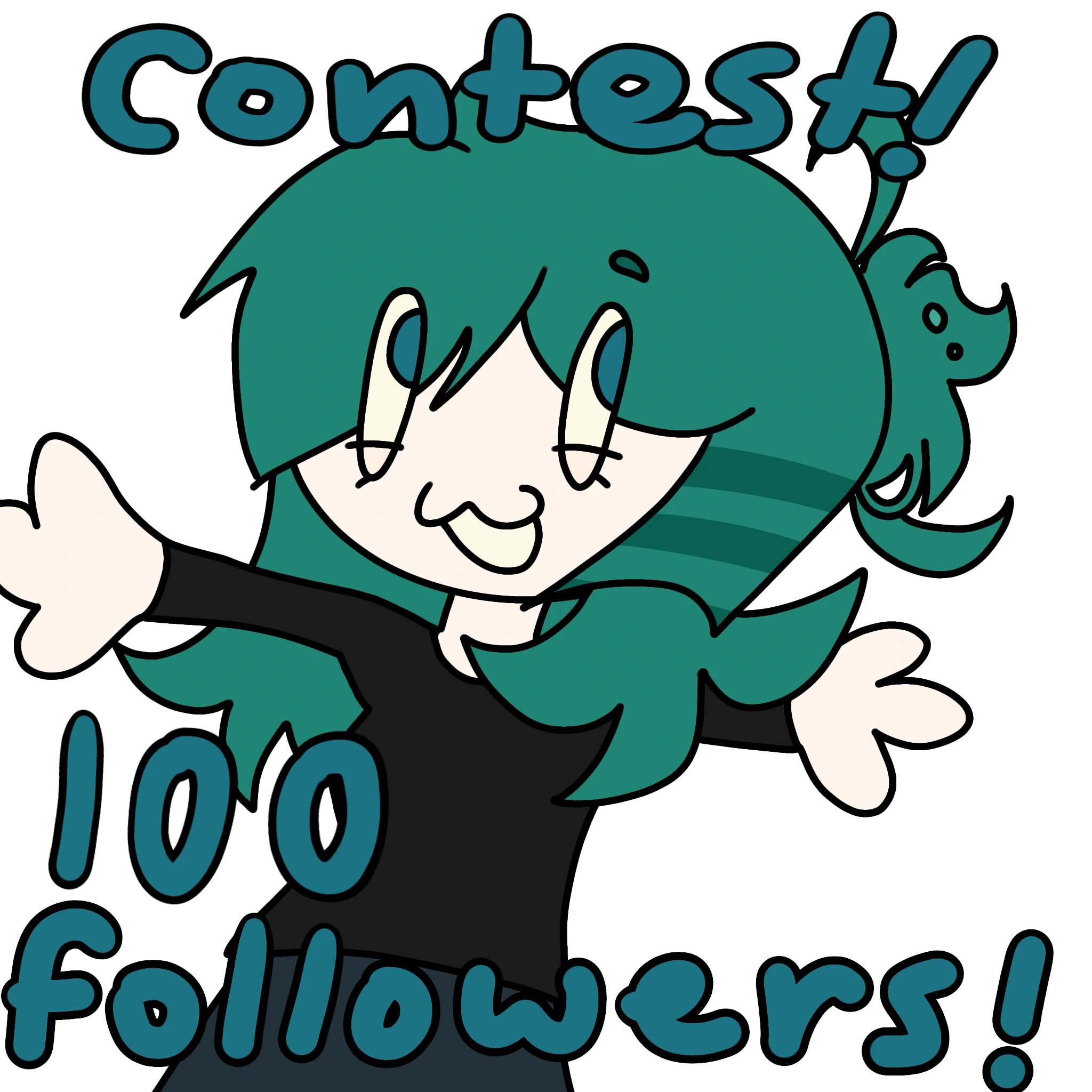 100 followers contest!! ☁️ character artwork